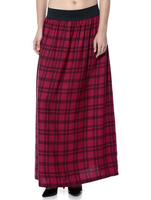 multi colored crepe skater skirts - 10362636 - Very Small Image - 1