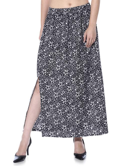 multi colored crepe skater skirts - 10362646 - Very Small Image - 1