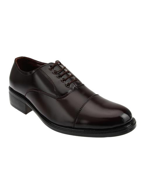 brown leatherette oxfords - 10363166 - Very Small Image - 1