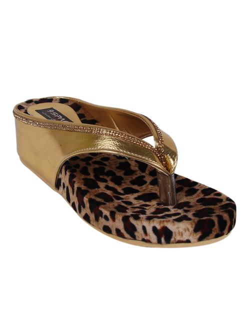 gold fabric sandals - 10366028 - Very Small Image - 1