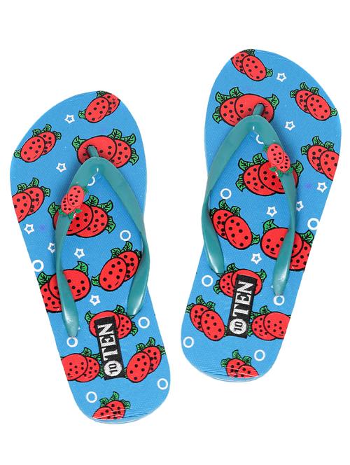 blue printed flip flop - 10366142 - Very Small Image - 1