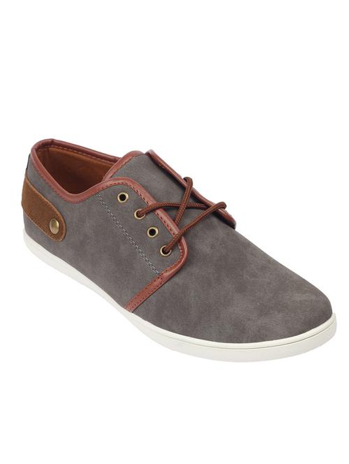 grey leatherette shoes - 10367538 - Very Small Image - 1