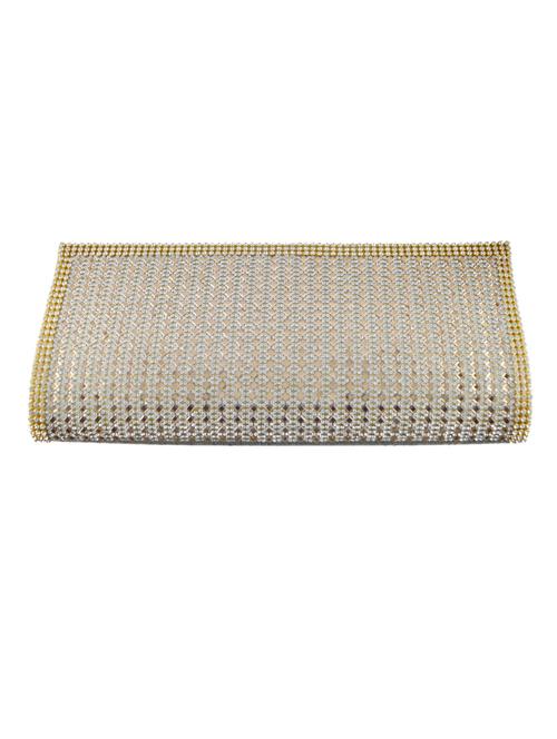 gold fabric clutch - 10374641 - Very Small Image - 1