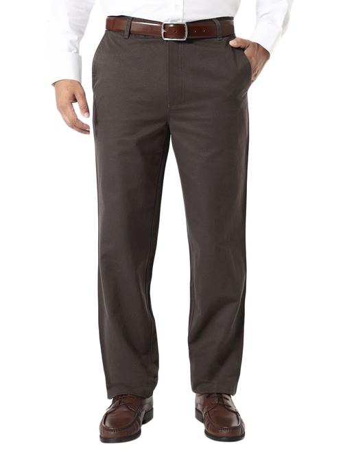 grey colored, cotton casual trouser - 10381133 - Very Small Image - 1