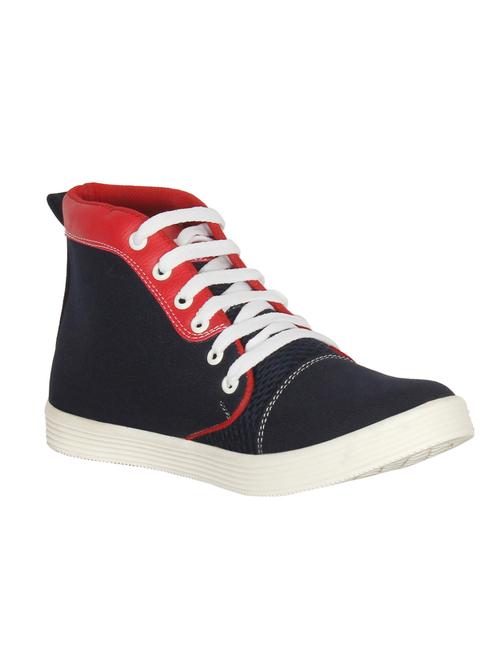blue leatherette sneakers - 10381502 - Very Small Image - 1
