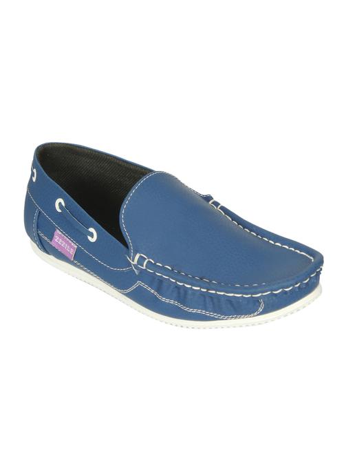 blue leatherette loafers - 10381508 - Very Small Image - 1