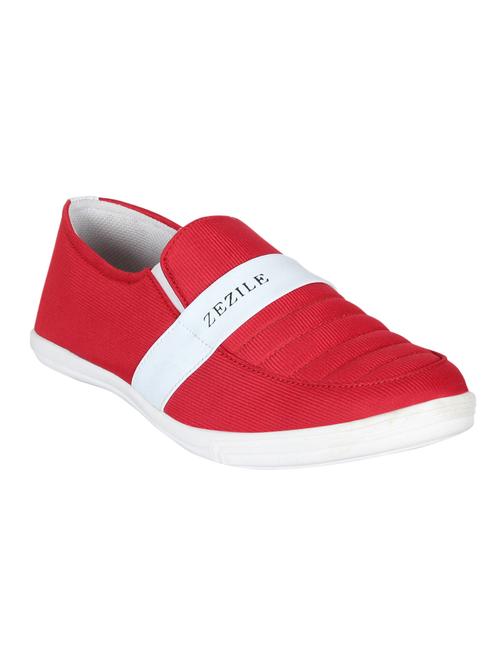 red leatherette loafers - 10381514 - Very Small Image - 1