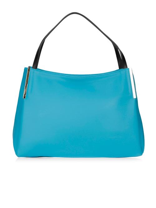 blue leatherette handbag - 10381768 - Very Small Image - 1