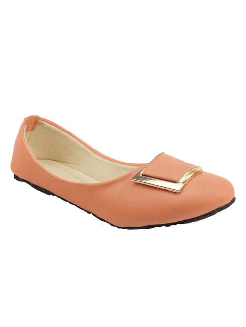 peach leatherette ballerina - 10383196 - Very Small Image - 1