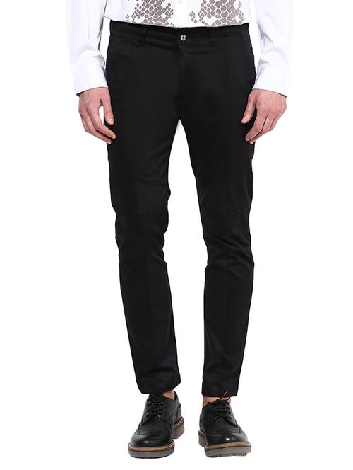 black cotton chinos - 10386329 - Very Small Image - 1