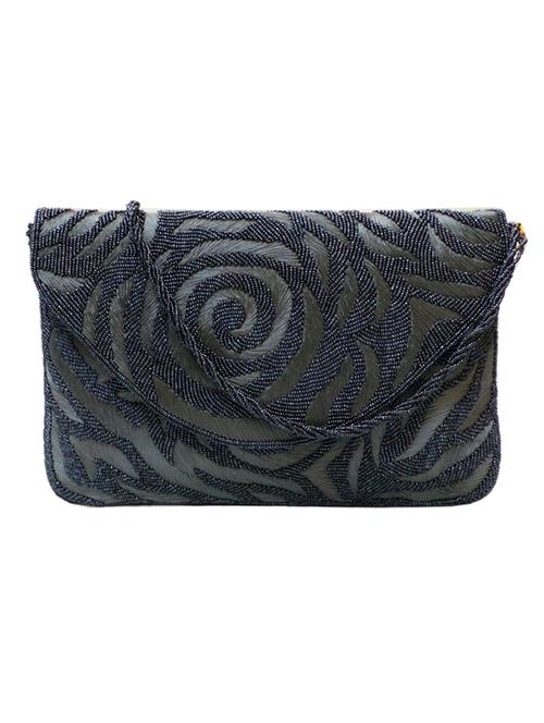 blue silk clutch - 10394714 - Very Small Image - 1