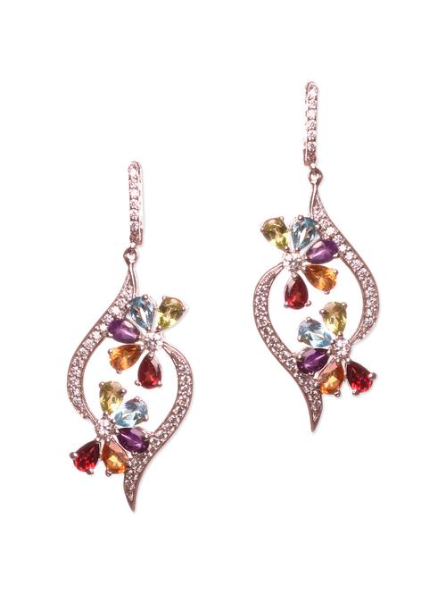 multicolored studded sterling silver earrings - 1039630 - Very Small Image - 1