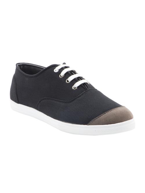 randier black canvas casual shoes - 10397731 - Very Small Image - 1