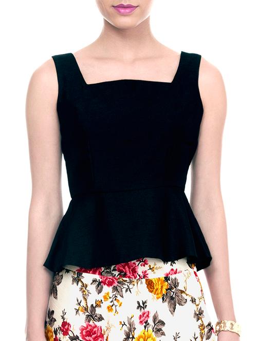 black dupion silk top - 10398739 - Very Small Image - 1
