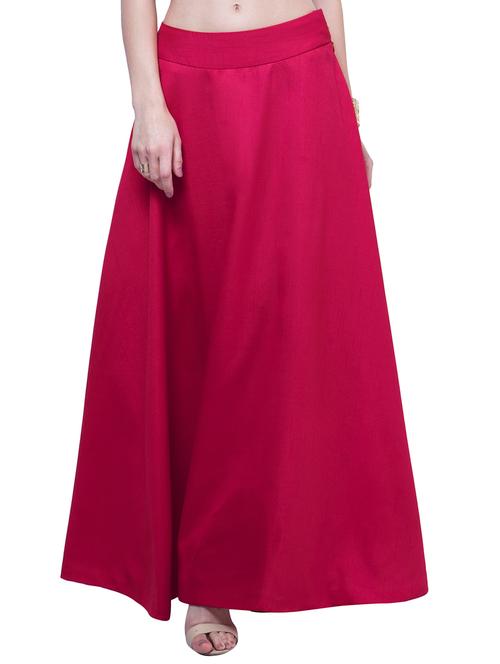 pink silk skirts - 10398801 - Very Small Image - 1