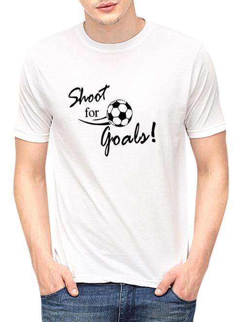 white cotton chest print t-shirt - 10399004 - Very Small Image - 1