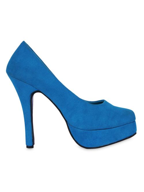 turquoise suede stilettoes - 1040239 - Very Small Image - 1