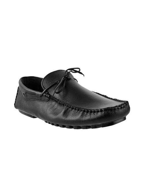 black leather slip on loafer - 10403503 - Very Small Image - 1