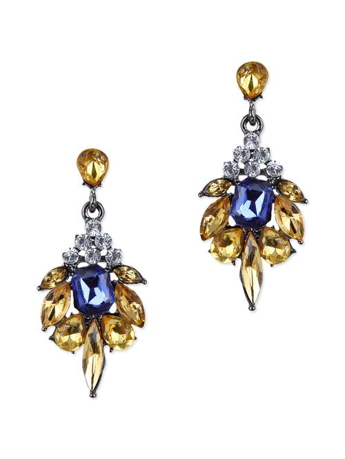 blue, gold metal alloy earring - 10411835 - Very Small Image - 1
