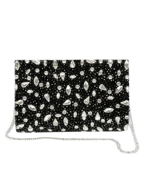 black leatherette clutch - 10413024 - Very Small Image - 1