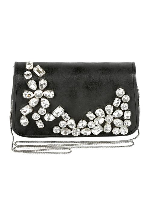 black studded party sling bag - 10413031 - Very Small Image - 1