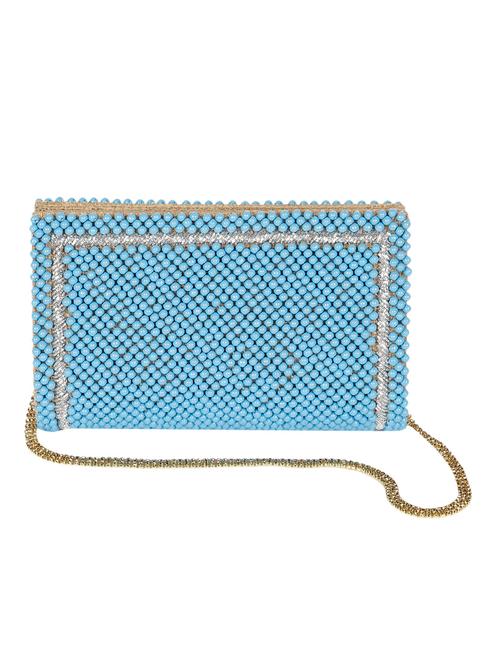 sky blue jute clutch - 10413046 - Very Small Image - 1