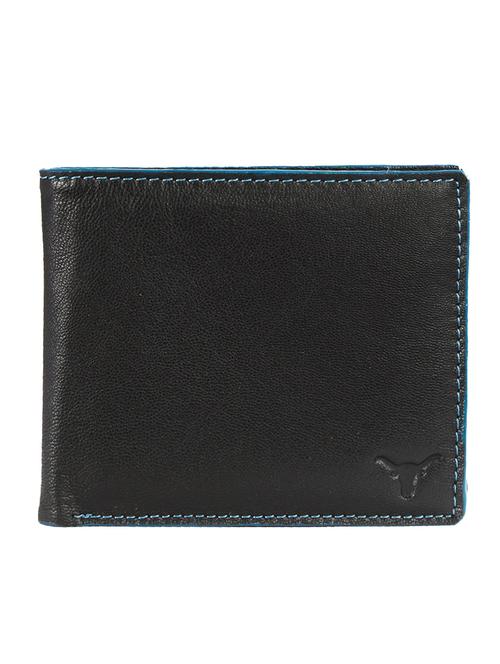 black, blue leather wallet - 10416123 - Very Small Image - 1