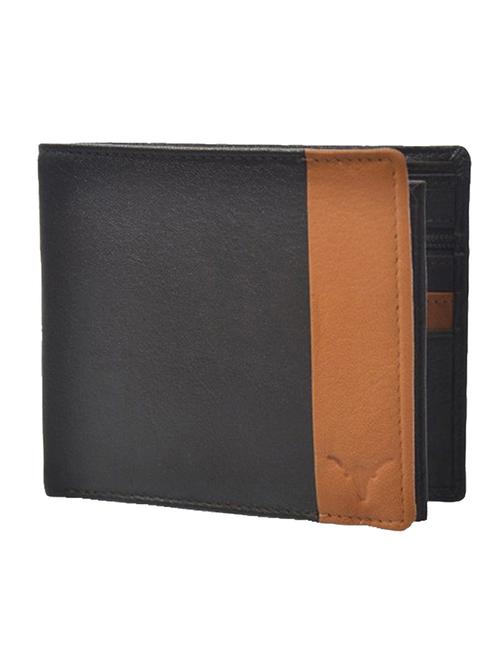 black, brown leather wallet - 10416130 - Very Small Image - 1