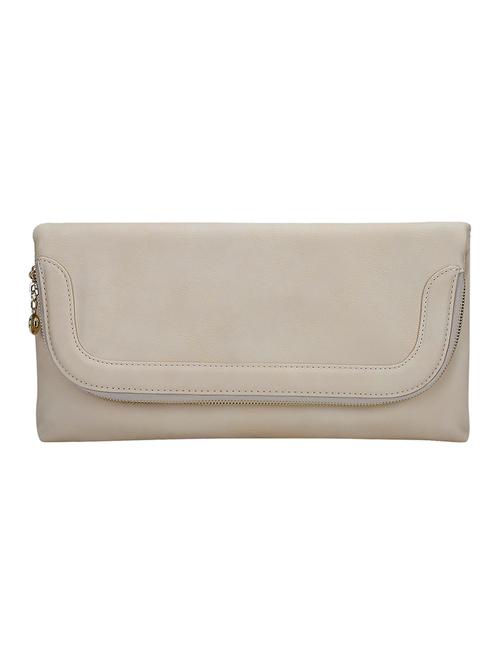 white leatherette clutch - 10416299 - Very Small Image - 1