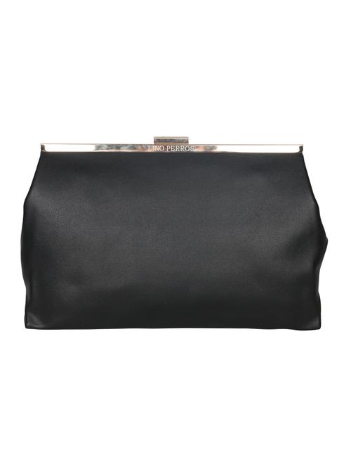 black leatherette clutch - 10416300 - Very Small Image - 1