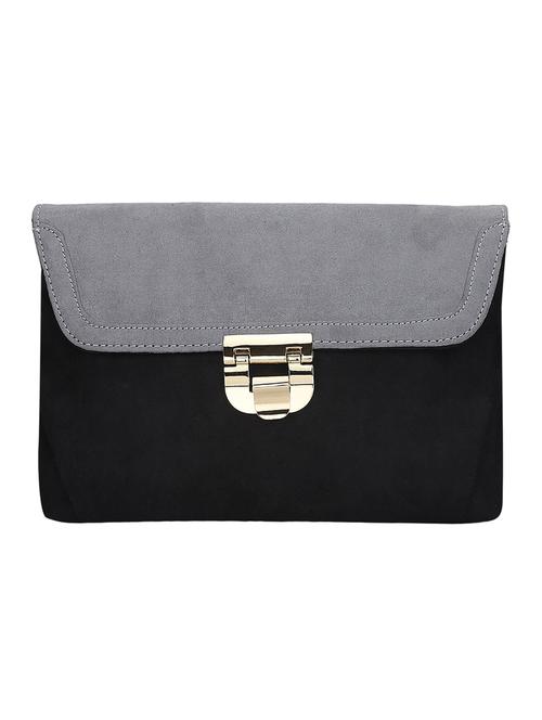 black leatherette clutch - 10416308 - Very Small Image - 1