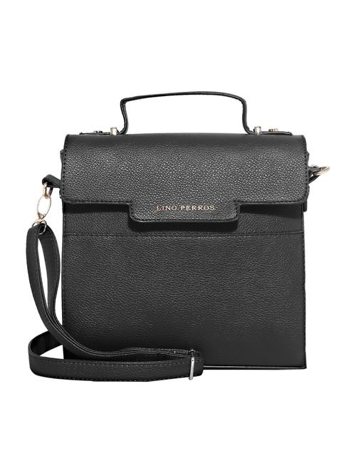 black leatherette handbag - 10416359 - Very Small Image - 1