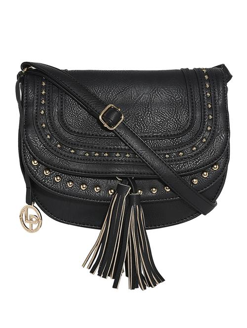 black leatherette sling bag - 10416373 - Very Small Image - 1