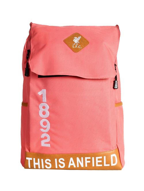 pink colored, polyester printed backpack - 10416614 - Very Small Image - 1