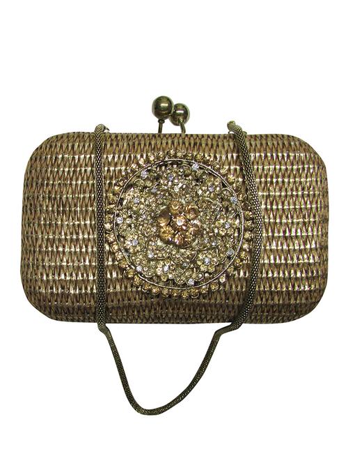 brown jute clutch - 10417138 - Very Small Image - 1