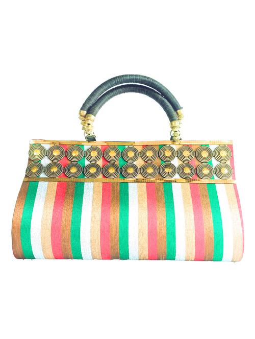 multicolor faux leather clutch - 10419944 - Very Small Image - 1
