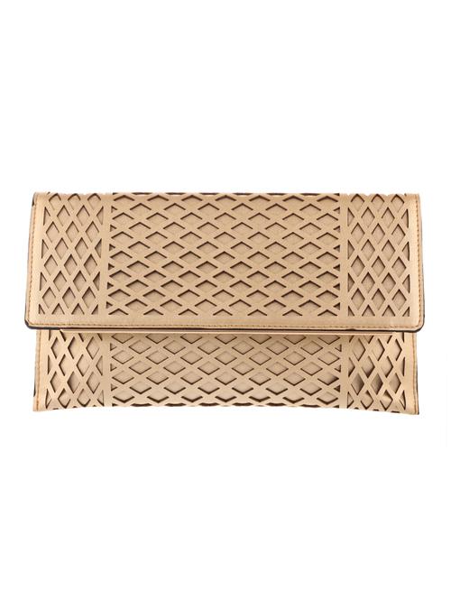 beige pu clutch - 10421333 - Very Small Image - 1