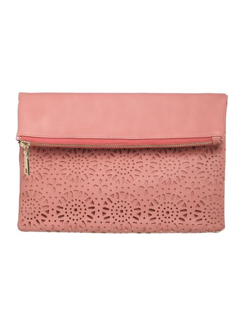pink pu clutch - 10421335 - Very Small Image - 1