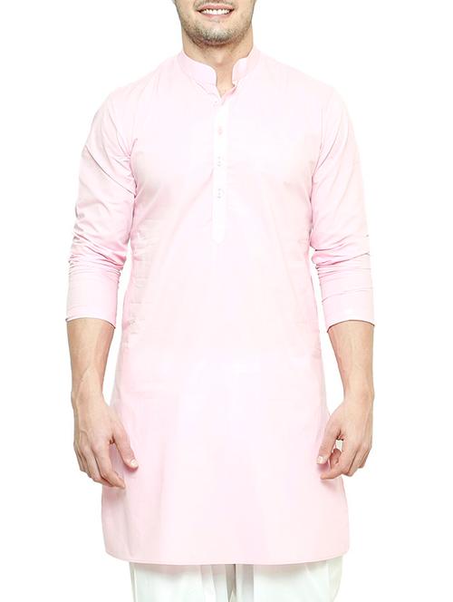 pink cotton kurta - 10421727 - Very Small Image - 1