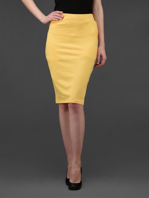 lemon plain pencil skirt - 1042245 - Very Small Image - 1