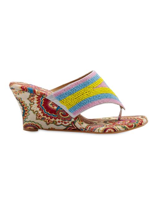 printed wedge heel sandals - 1042517 - Very Small Image - 1