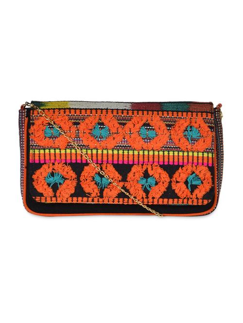 multicolor jacquard sling bag - 1042779 - Very Small Image - 1