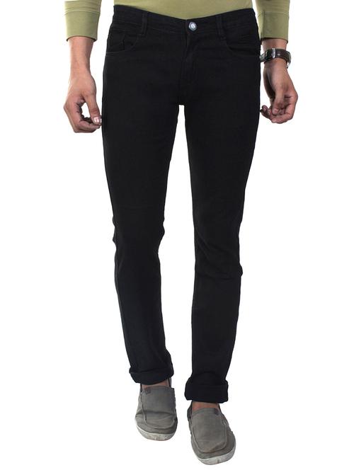 black cotton denim jeans - 10429443 - Very Small Image - 1
