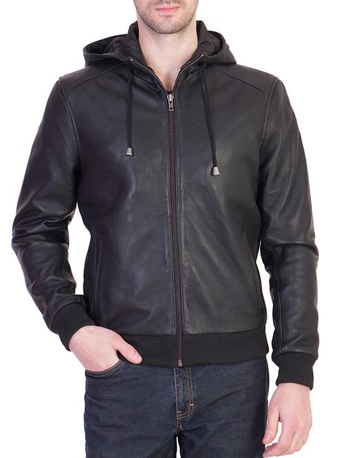black leather biker jacket - 10429579 - Very Small Image - 1