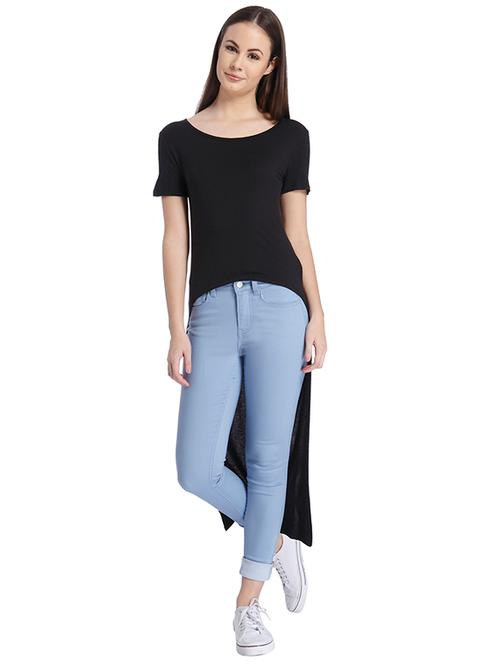 black viscose tunic - 10430169 - Very Small Image - 1