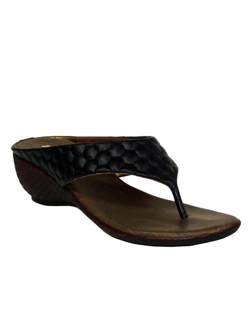 black leatherette sandal - 10434804 - Very Small Image - 1