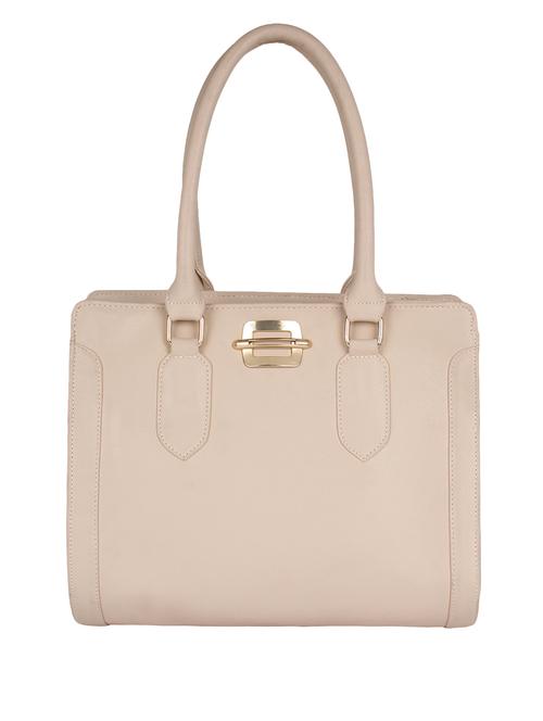beige leatherette handbag - 10435334 - Very Small Image - 1