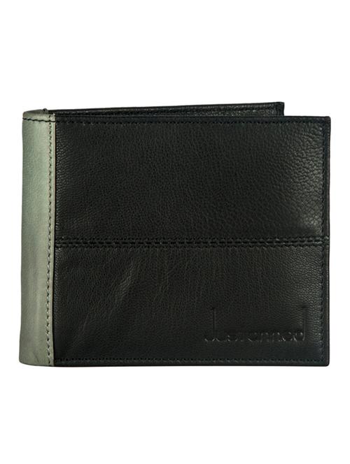 black, grey leather wallet - 10443902 - Very Small Image - 1