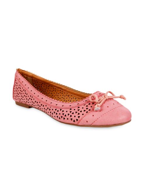 elegant cutwork leatherette ballerinas - 1044805 - Very Small Image - 1