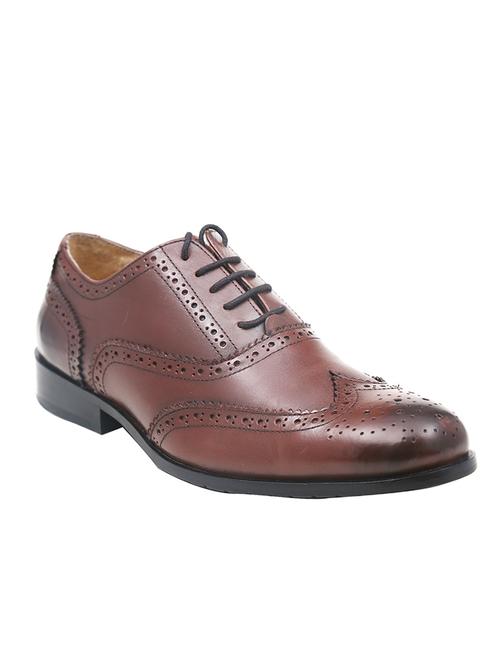classic wing tip oxford lace up - coffee - 10451915 - Very Small Image - 1